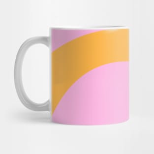 Boho orange and yellow rainbow pattern Mug